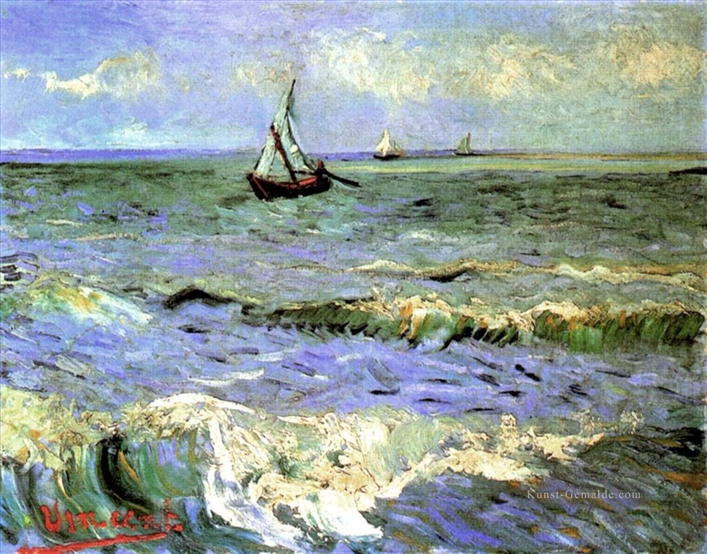 Vincent van Gogh Meereswellen bei Saintes Maries Ölgemälde